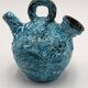 Blue vintage ceramic vase
