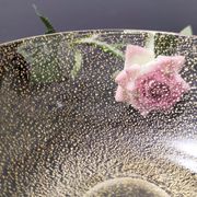 Vide-poche en verre de Murano moucheté d'or, Italie