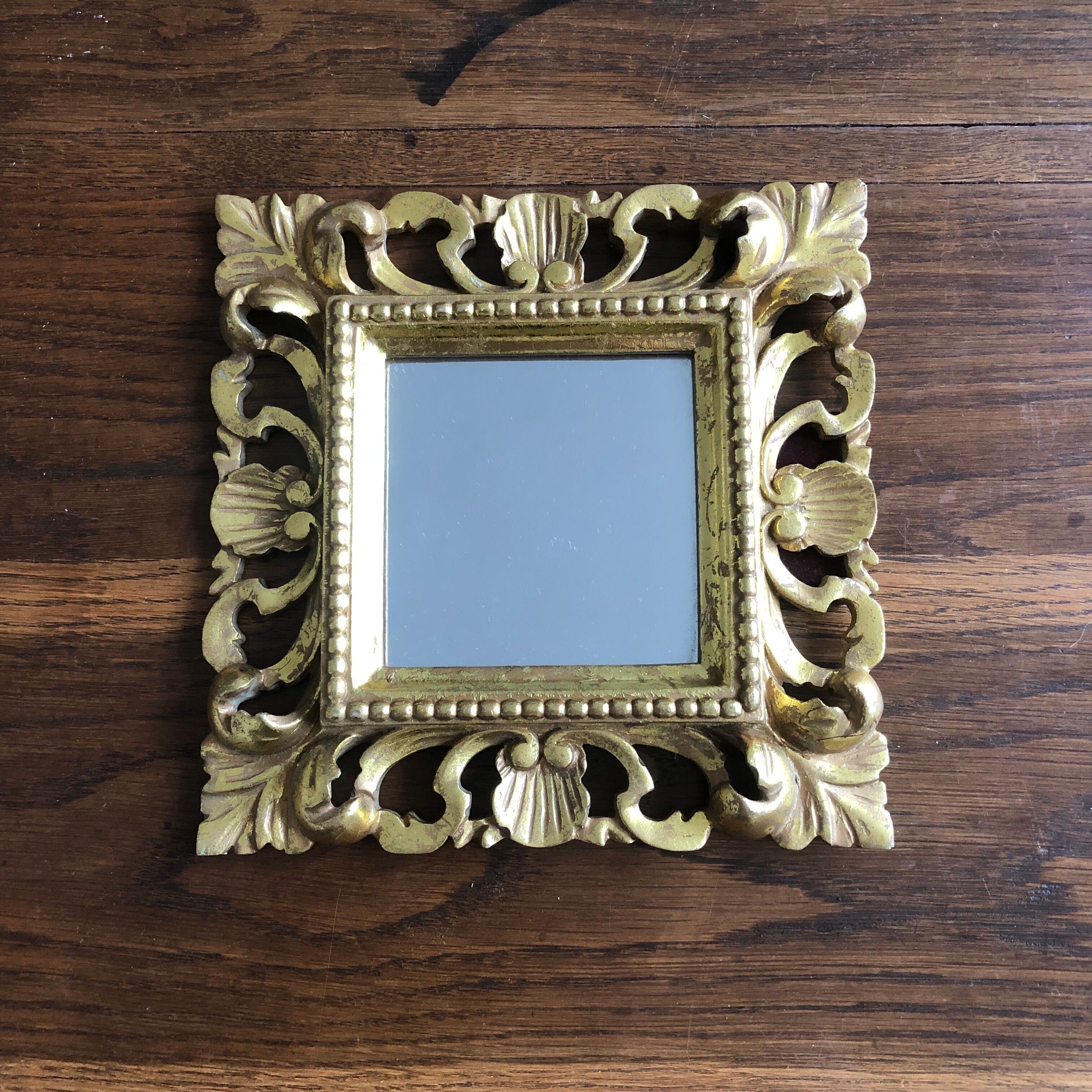 Gilded baroque mirror