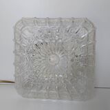 Minimalist glass wall ceiling light 1970/1980