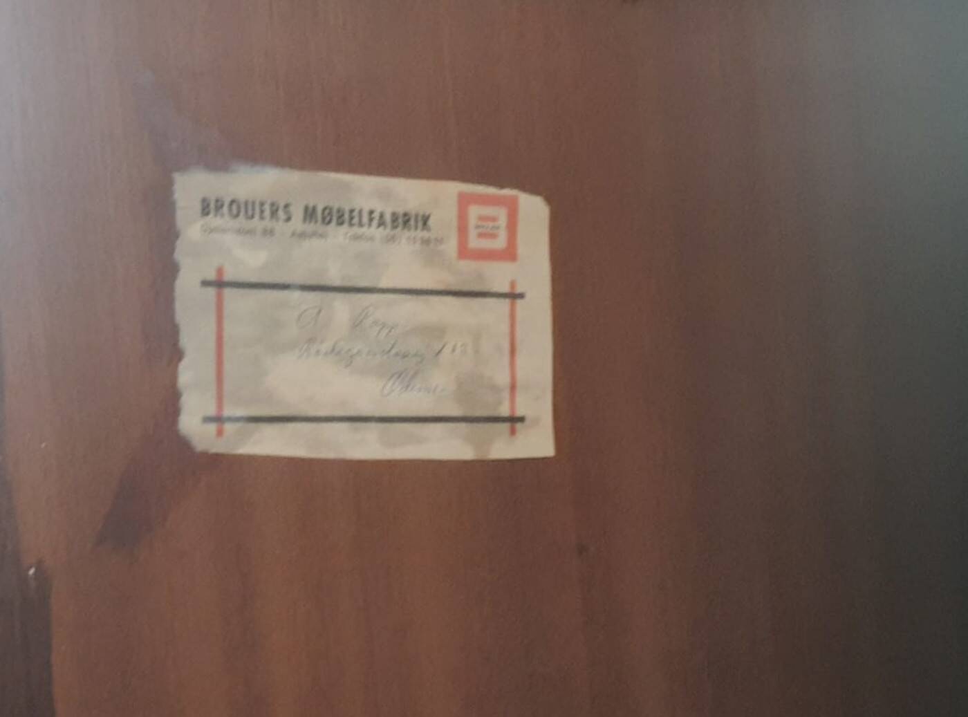 Large Danish high bookshelf in rosewood by Erik Brouer 1960.