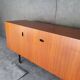 Minimalist mahogany veneer row by Paul Geoffroy 1960s