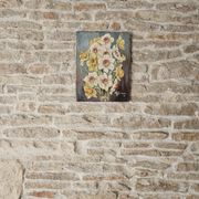 Table Oil on canvas The bouquet of Daffodils (Flowers) signed L Geral