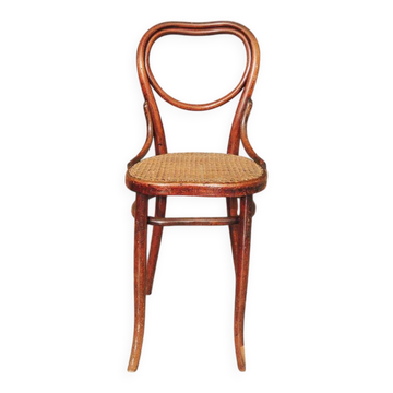 Ancienne chaise haute cœur Thonet no 28