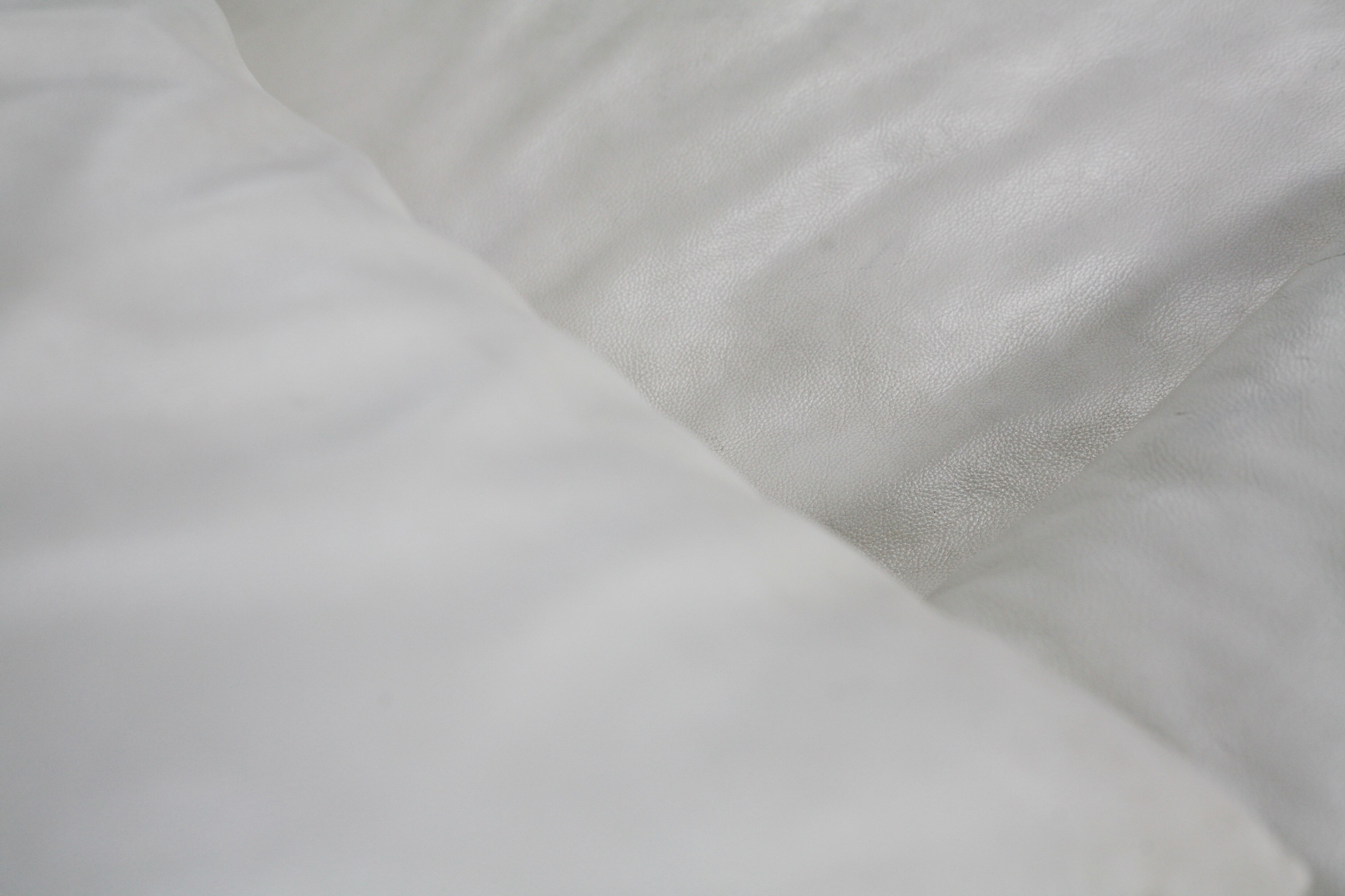 Canapé Maralunga de Vico Magistretti, Cassina, cuir blanc, Italie, circa 1970