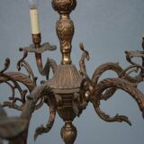 Chandelier in bronze 5 light rock