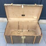 Luxury travel trunk signed and numbered 1890 renovated