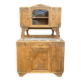 Art Deco Parisian buffet in solid raw oak from the 1930s.