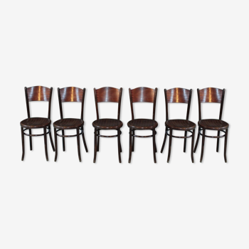 Suite  de 6 chaises « bistro » XXeme