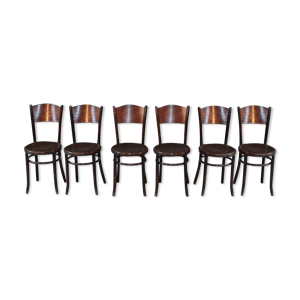 Suite de 6 chaises « bistro »