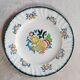Set of 6 large flat plates Longwy Vieux Rouen vintage