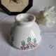Old Bowl in Earthenware with Flower Decoration Marked underneath M