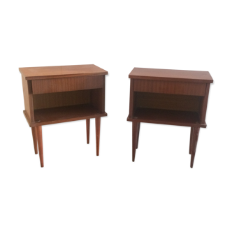 Pair of vintage bedside