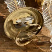Vintage plexiglass wall lights in Hollywood Regency style from the 1960s.