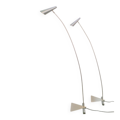 Lampes de lecture en métal archi-postmoderne de Hala Zeist, années 1980, ensemble de 2