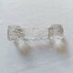 Set of 10 antique twisted moulded glass knife rests – Art Deco style