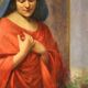 Italian religious painting Madonna dated 1929