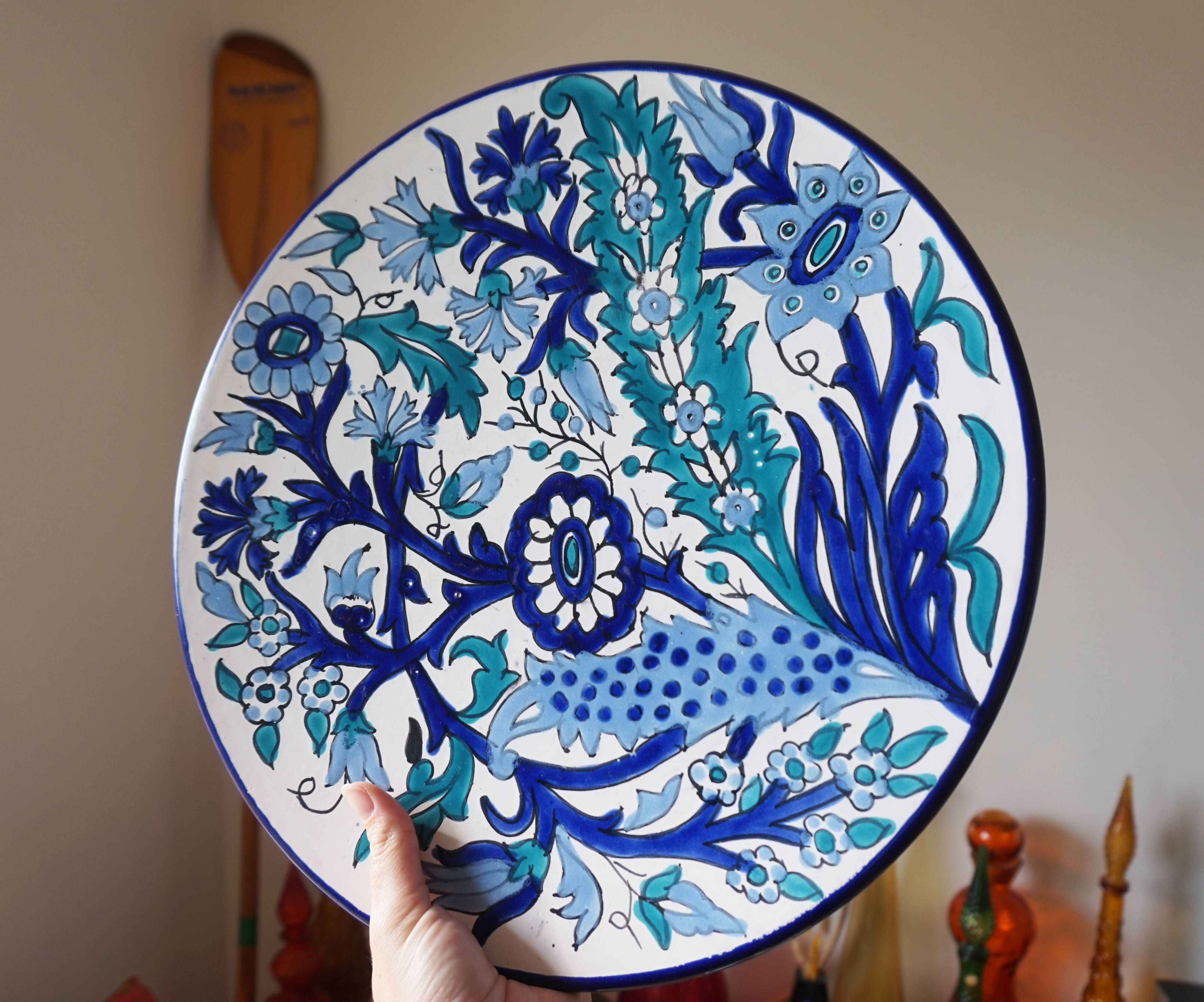 Large ceramic dish from Spain