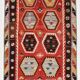 %100 Wool Turkish Vintage Kilim Rug, Mid Century Modern, 183x324 Cm