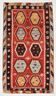 %100 Wool Turkish Vintage Kilim Rug, Mid Century Modern, 183x324 Cm