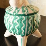 Zig Zag Charles Voltz Vallauris tripod ceramic pot