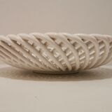 Vintage fruit dish ceramic braided 60s