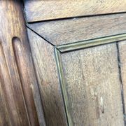 Mahogany and black marble chest of drawers, late 18th-early 19th century