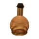 Rattan and vintage brass lamp base