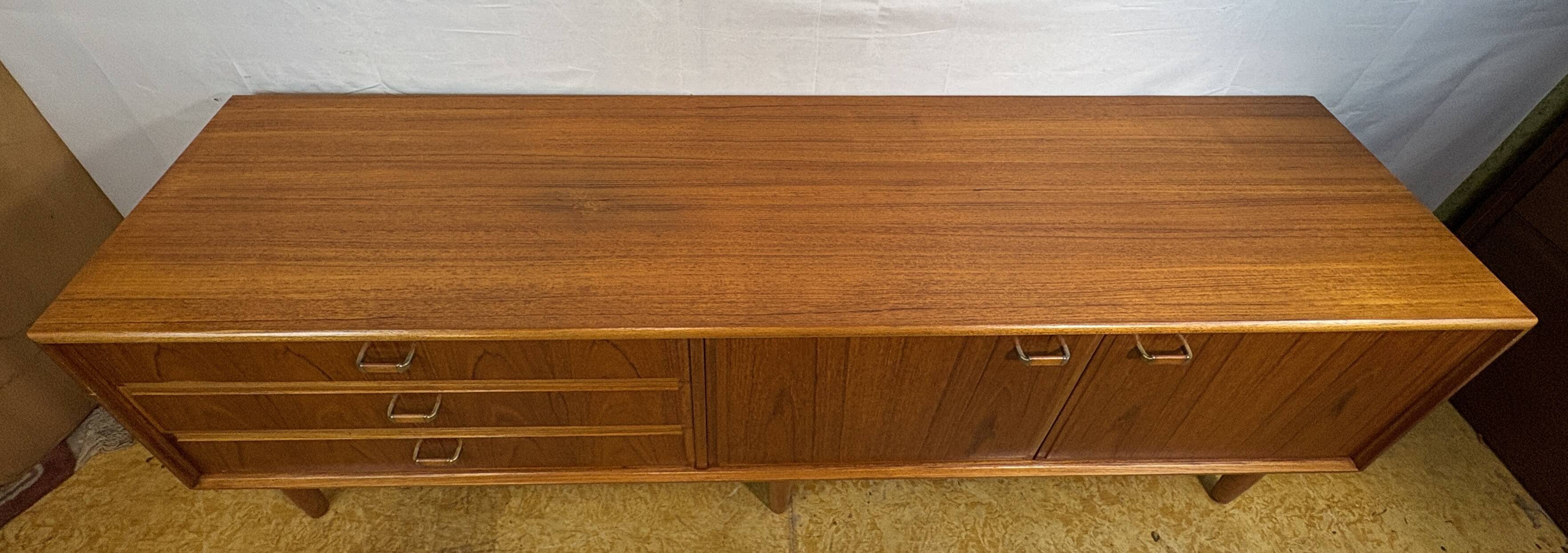 Mid-Century Retro Vintage Teak Sideboard by Turnidge of London 1960  Rare
