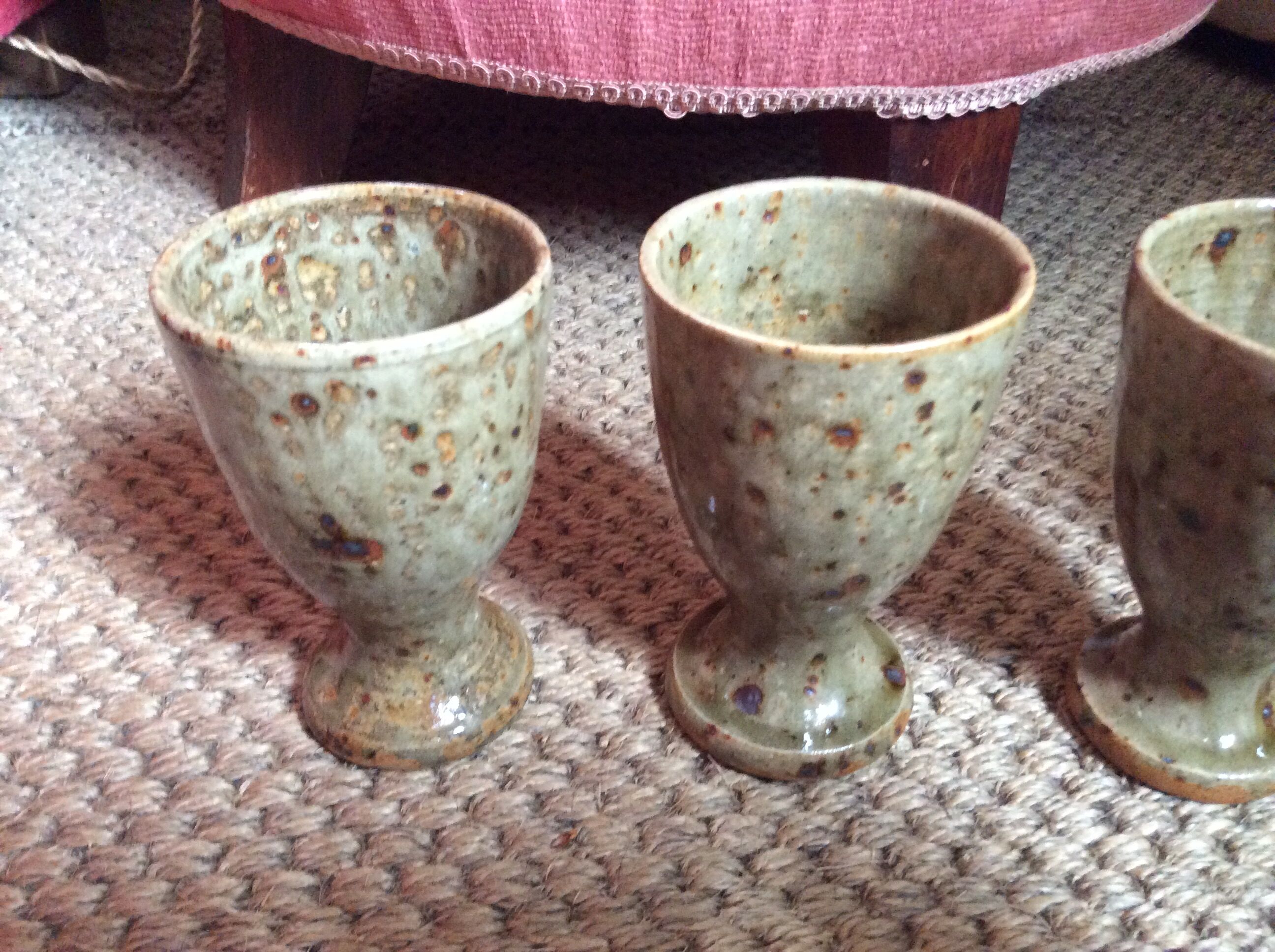 Set of 5 cups in sandstone
