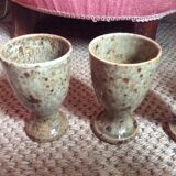 Set of 5 cups in sandstone