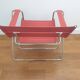 Pair of D4 folding armchairs by Marcel Breuer,  Tecta edition