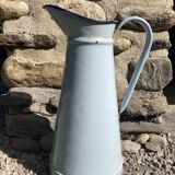 Broc in enamelled blue sheet metal