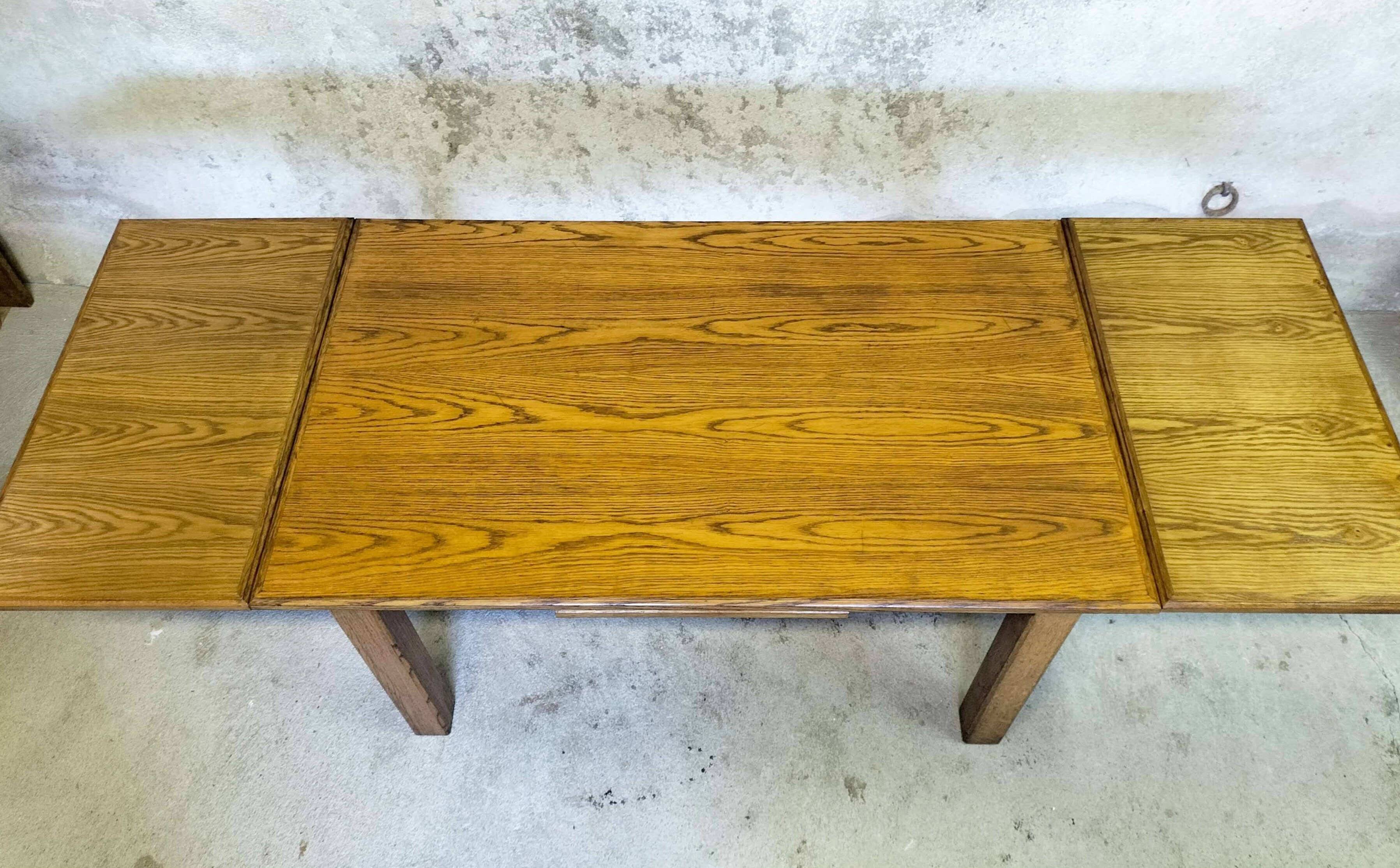 Farmhouse style dining table.