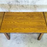 Farmhouse style dining table.