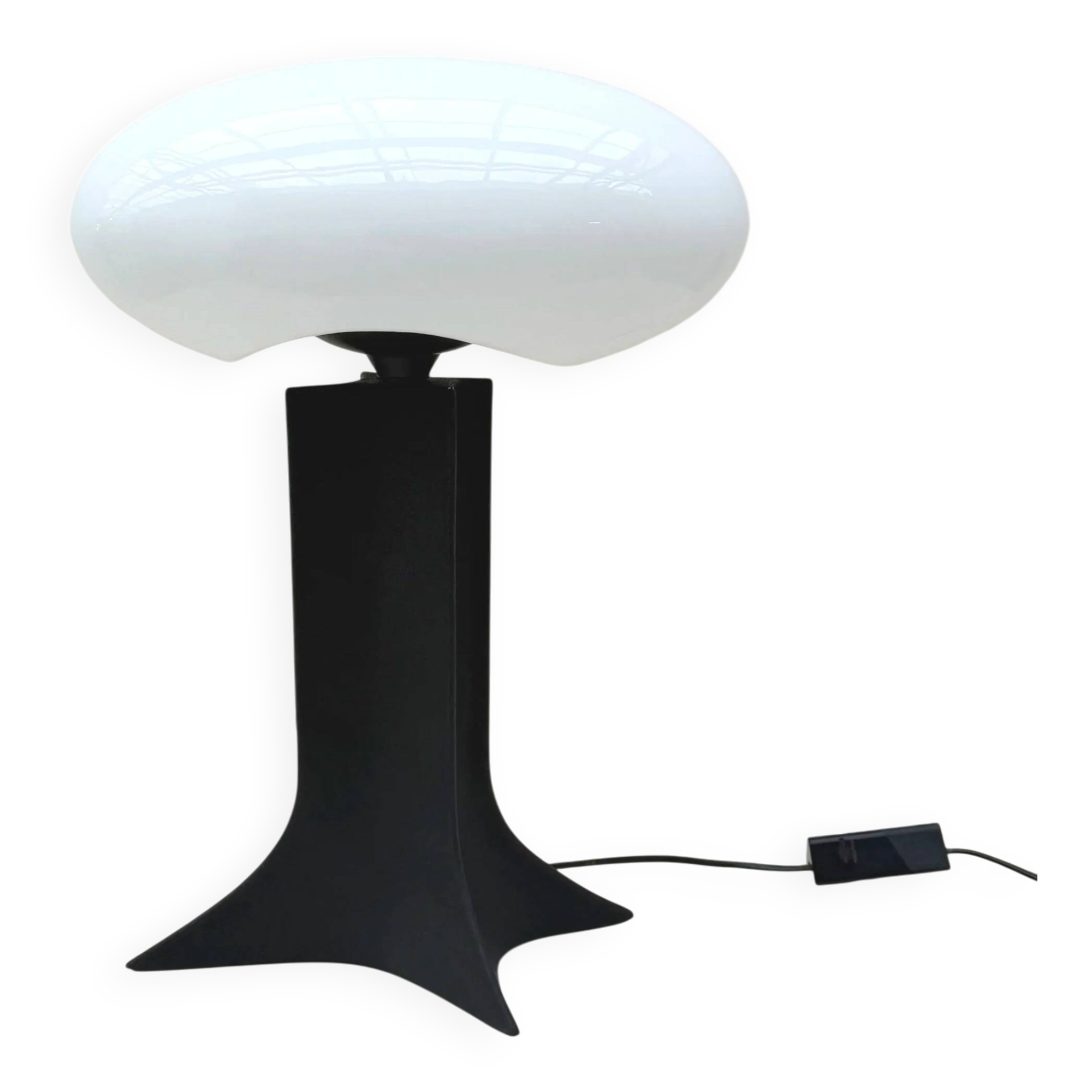 Lampe "mikos" de diego chilo pour sirrah en plastique et opaline, 1992