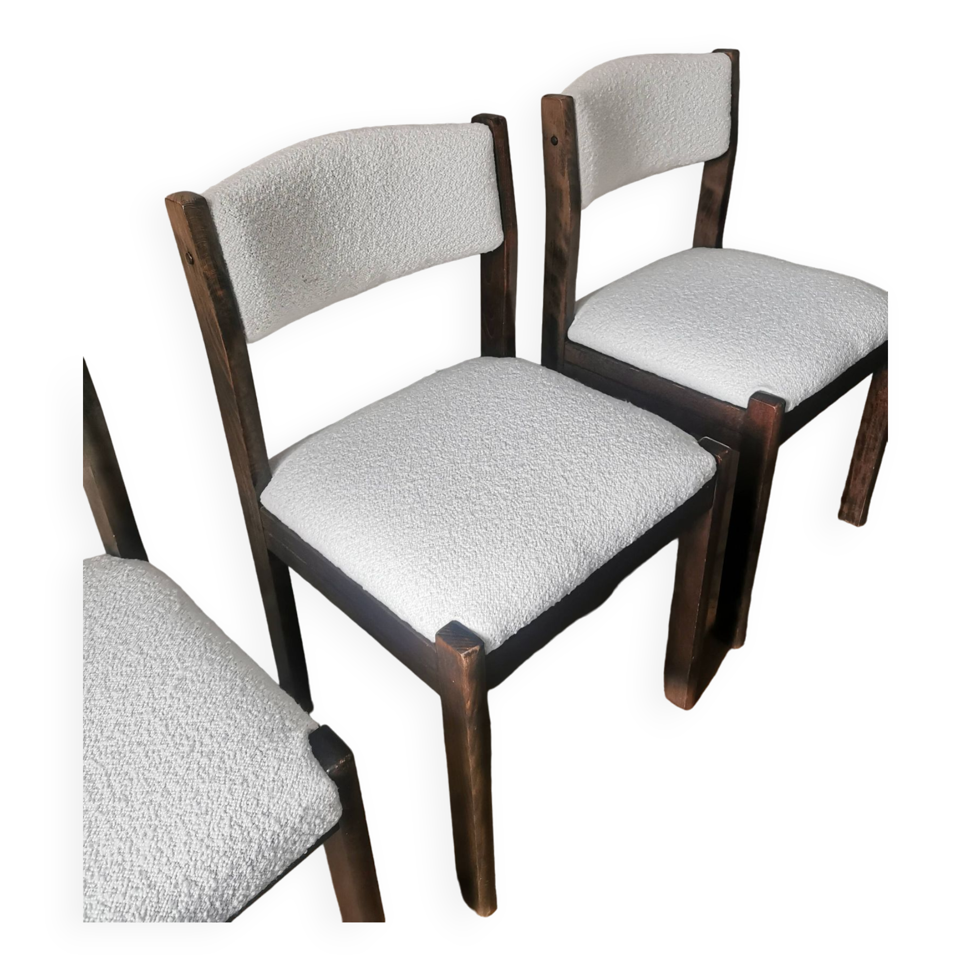 Lot de 6 chaises authentiques Emile Baumann bouclette