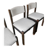 Set of 6 authentic Emile Baumann curly chairs