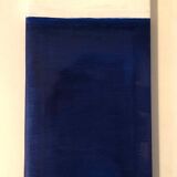 Tableau huile bleu blanc abstrait