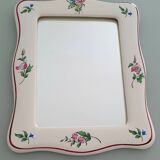 Lunéville earthenware mirror - Réverbère collection