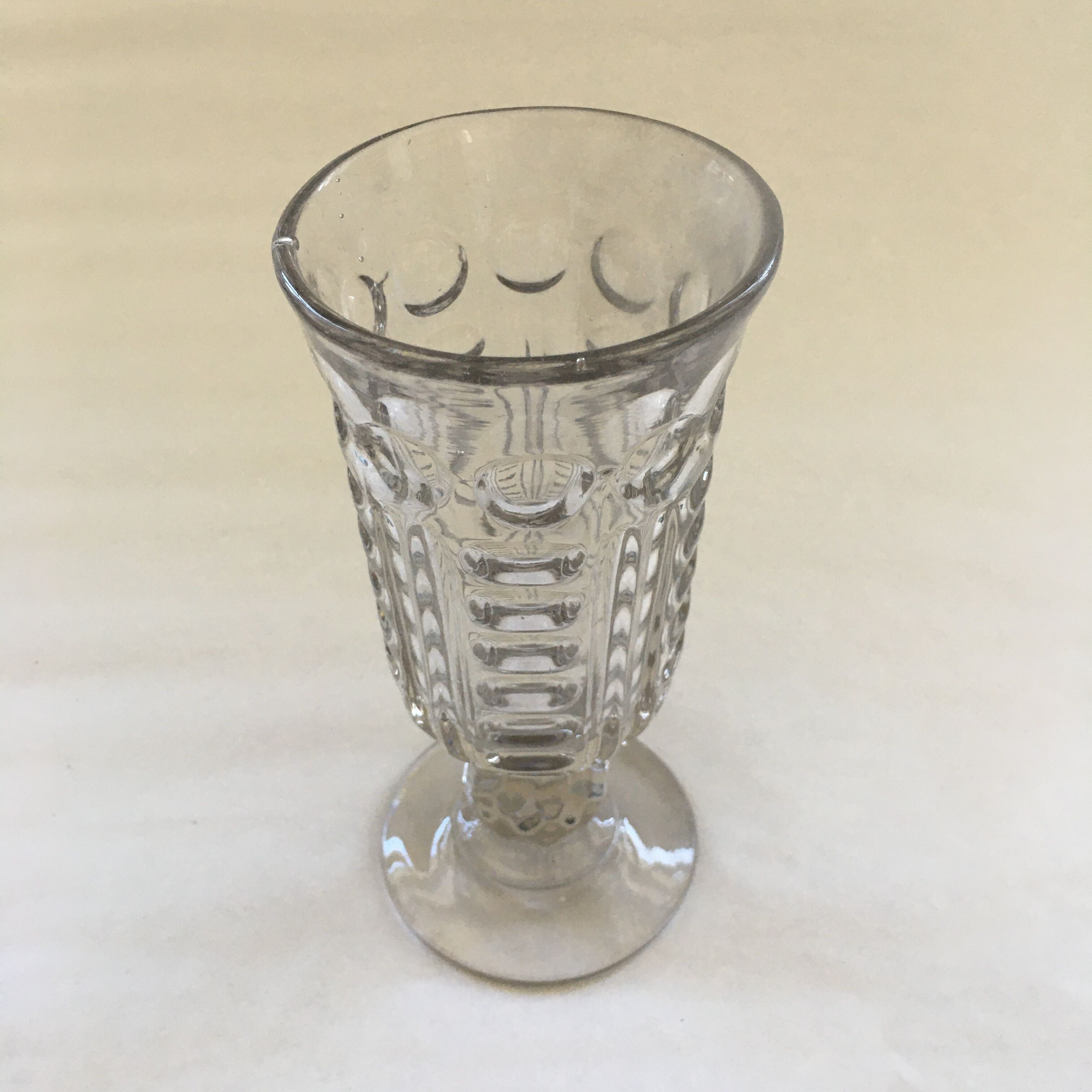 Molded glass vase