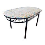 Moroccan outdoor table, ceramic