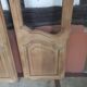 Pair of solid oak doors with a sanded finish.