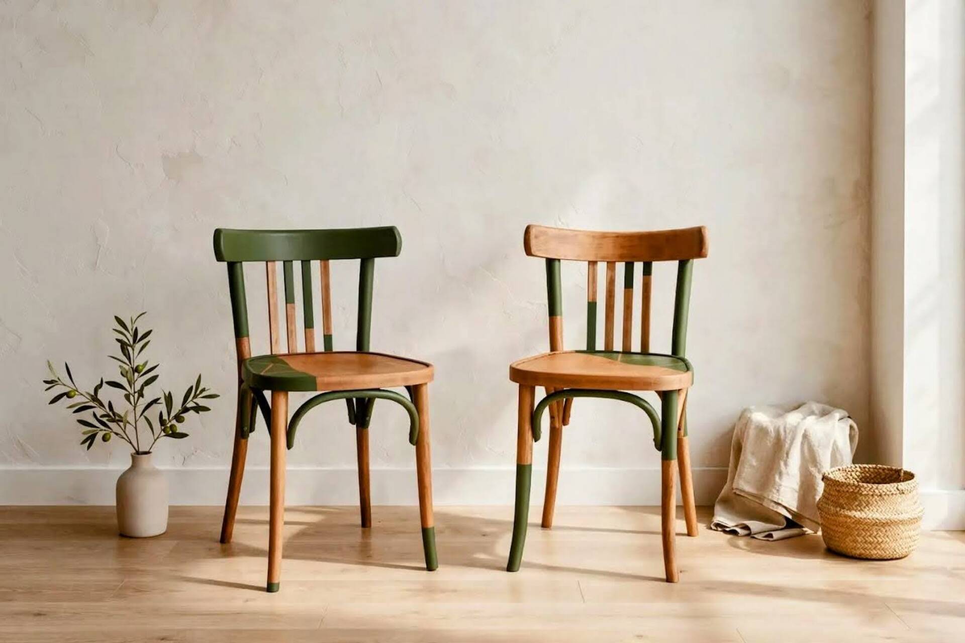 Pair of bistro chairs