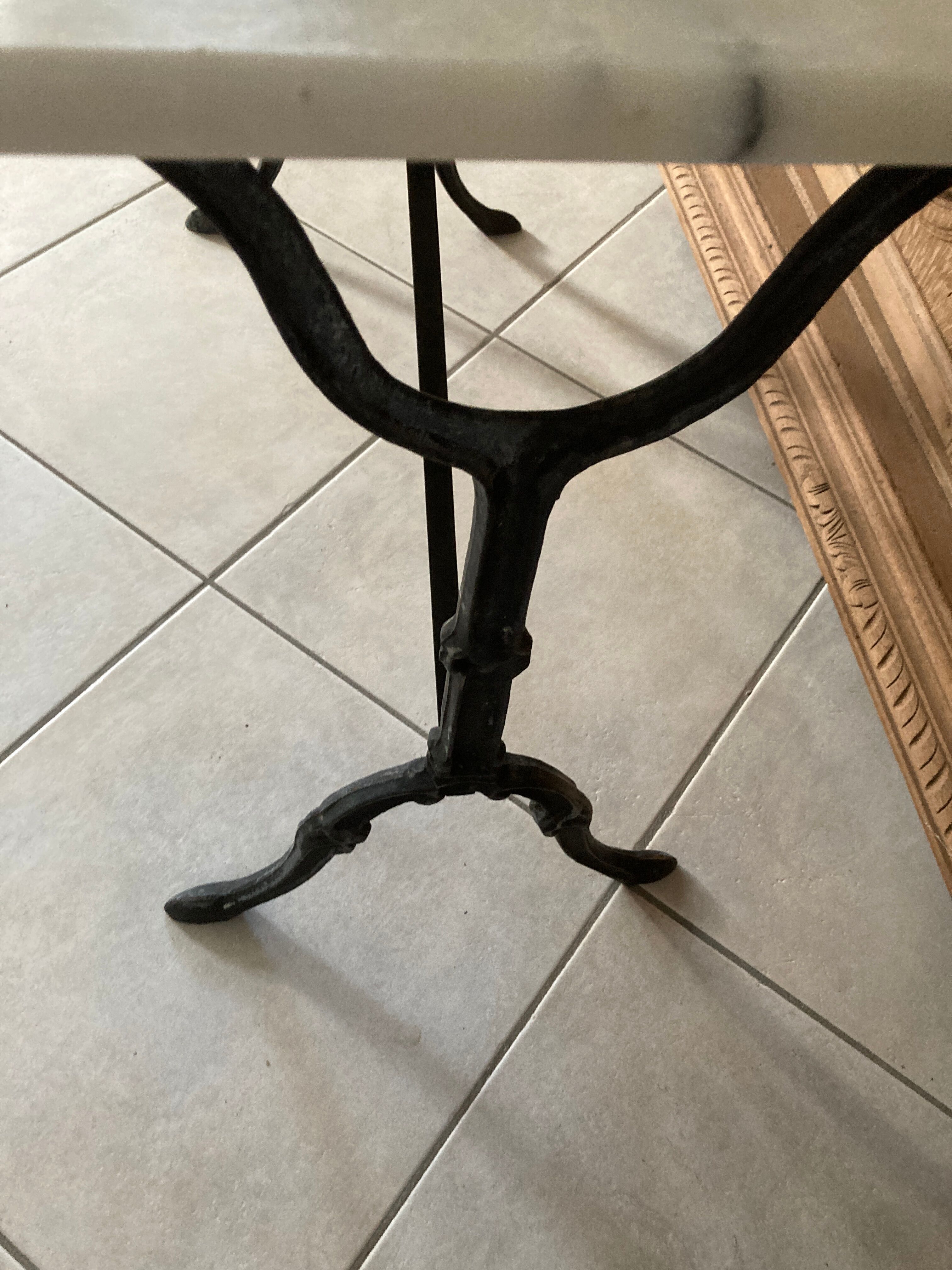 Marble bistro table