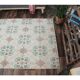 Vintage Turkish Oushak Handmade Wool Rug 111x202