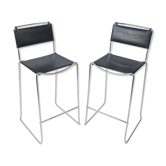 Paire de tabourets de bar, Italie, années 1970