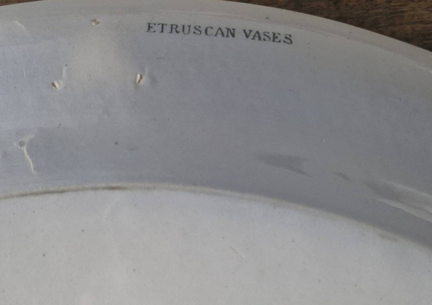 Large oval serving dish