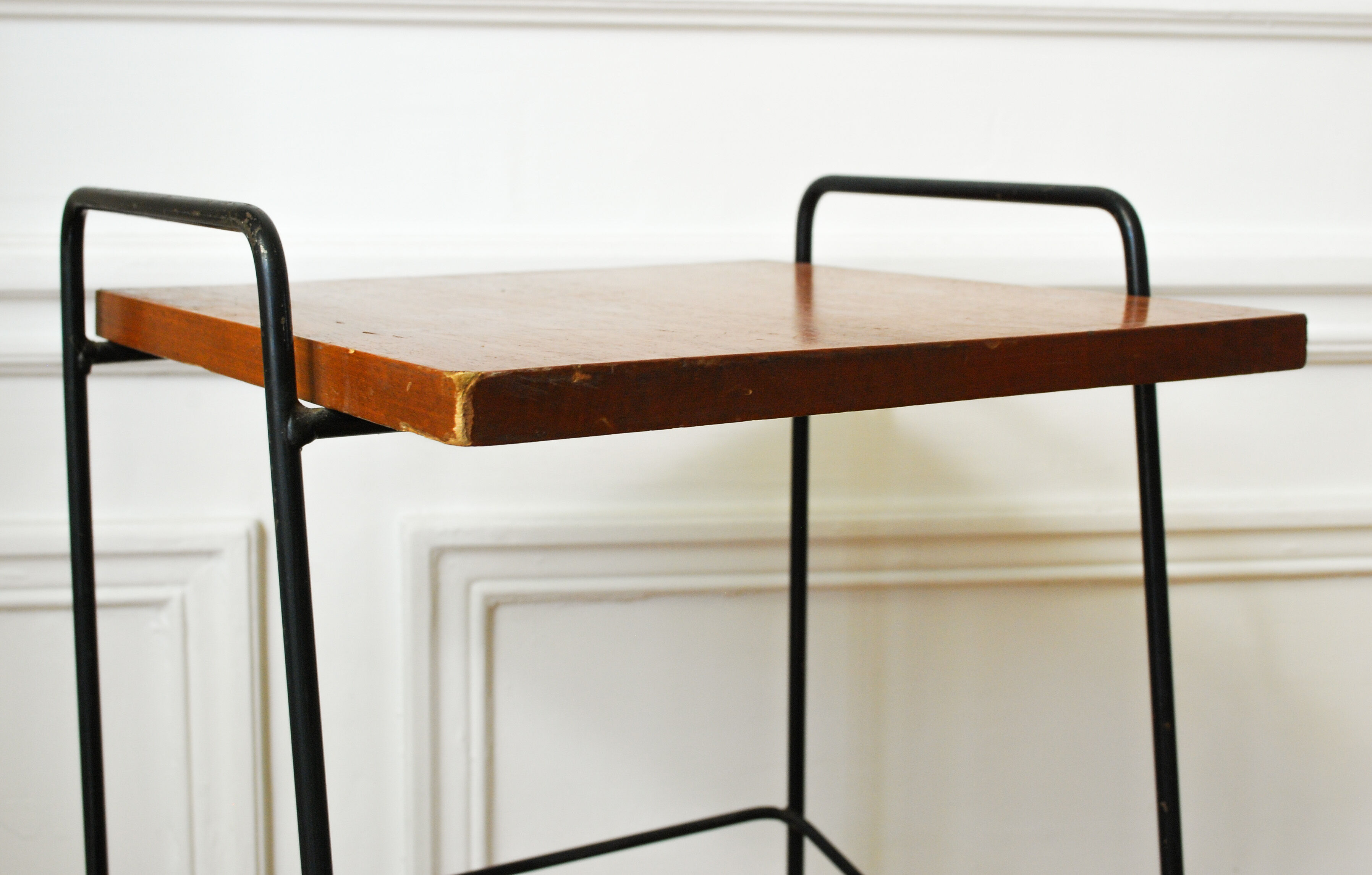 Table d'appoint bois et métal