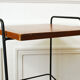 Table d'appoint bois et métal